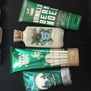 Vanilla Bean Noel Bath and Body Works lotion,scrub, body wash and body cream